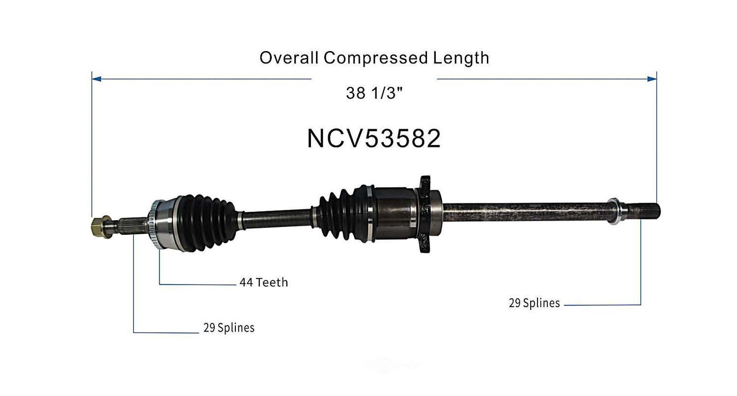 Right New CV Complete Assy   GSP North America   NCV53582