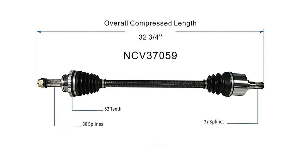 Axle Shaft Assy- CV Shaft   GSP North America   NCV37059