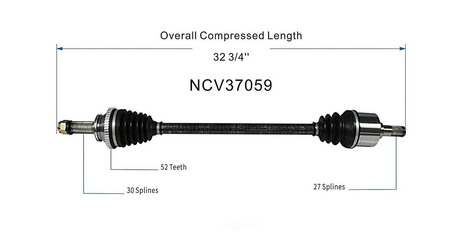 Axle Shaft Assy- CV Shaft   GSP North America   NCV37059