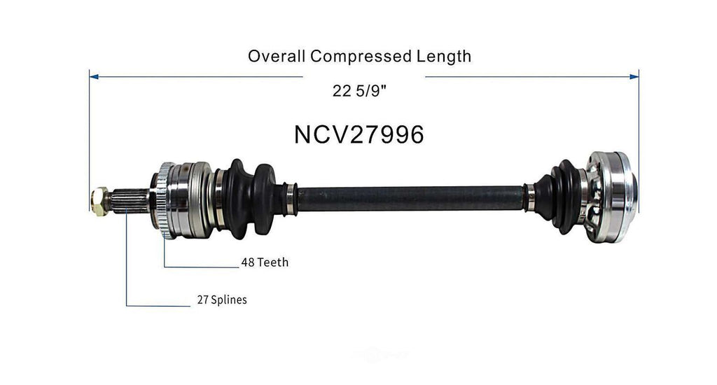Axle Shaft Assy- CV Shaft   GSP North America   NCV27996