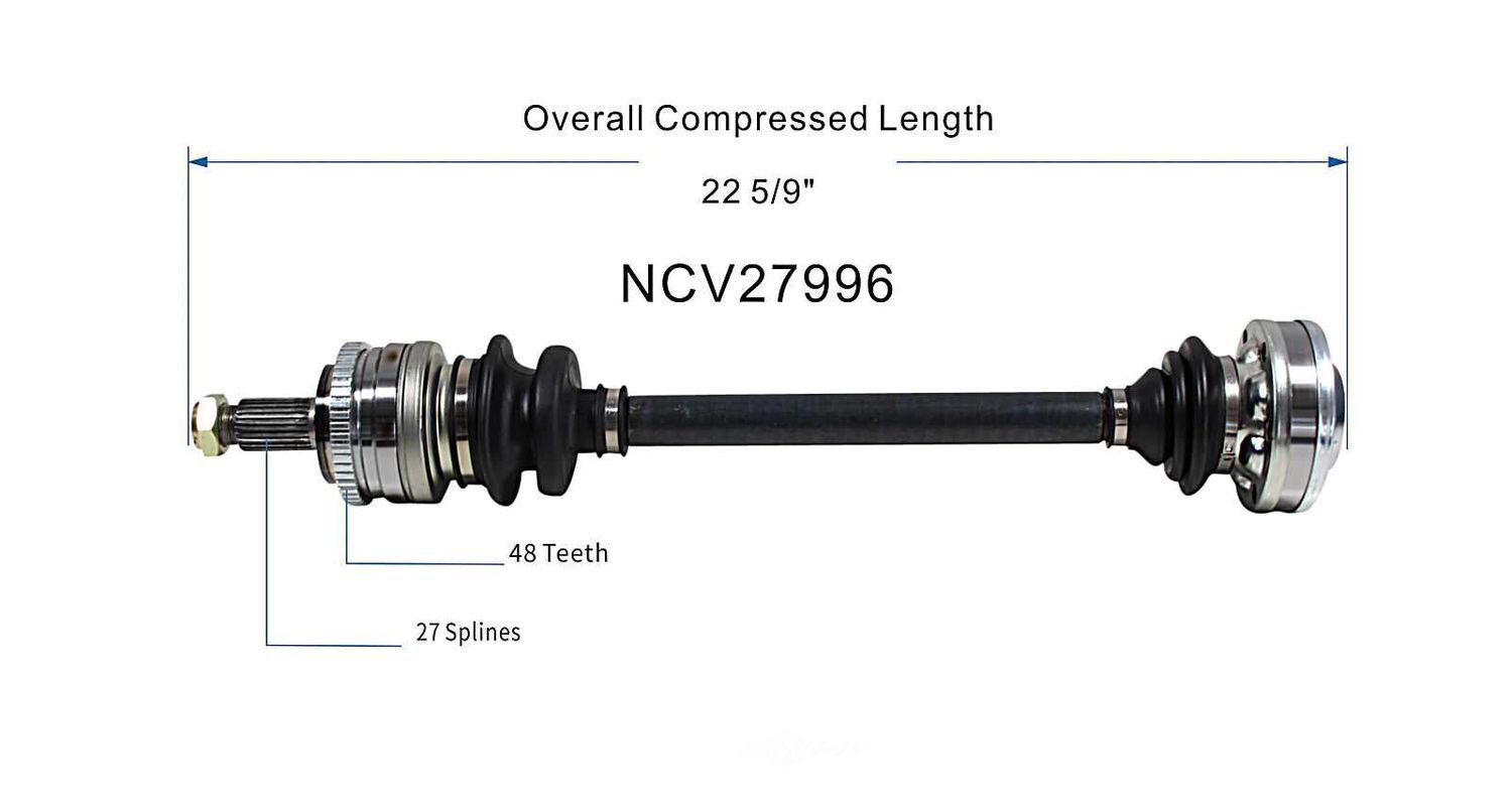 Axle Shaft Assy- CV Shaft   GSP North America   NCV27996