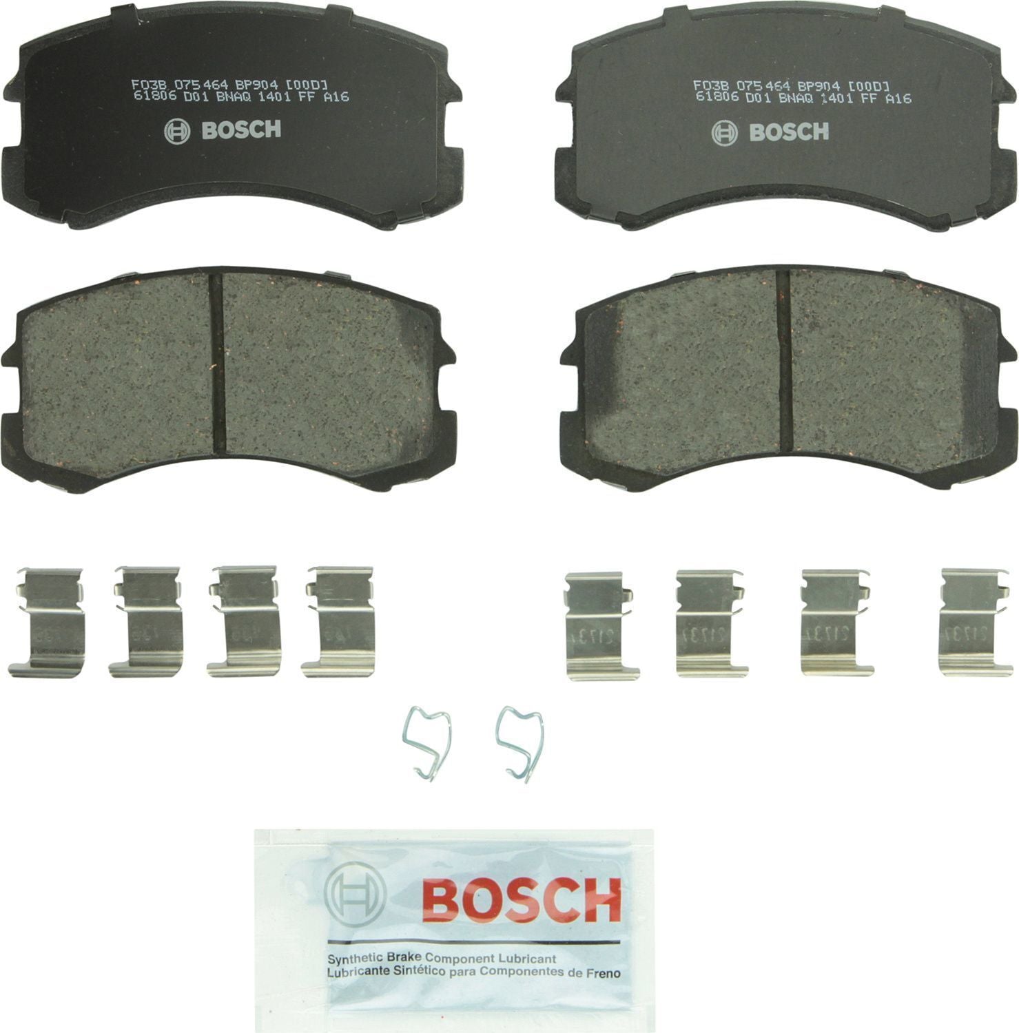 Frt Disc Brake Pads  Bosch  BP904
