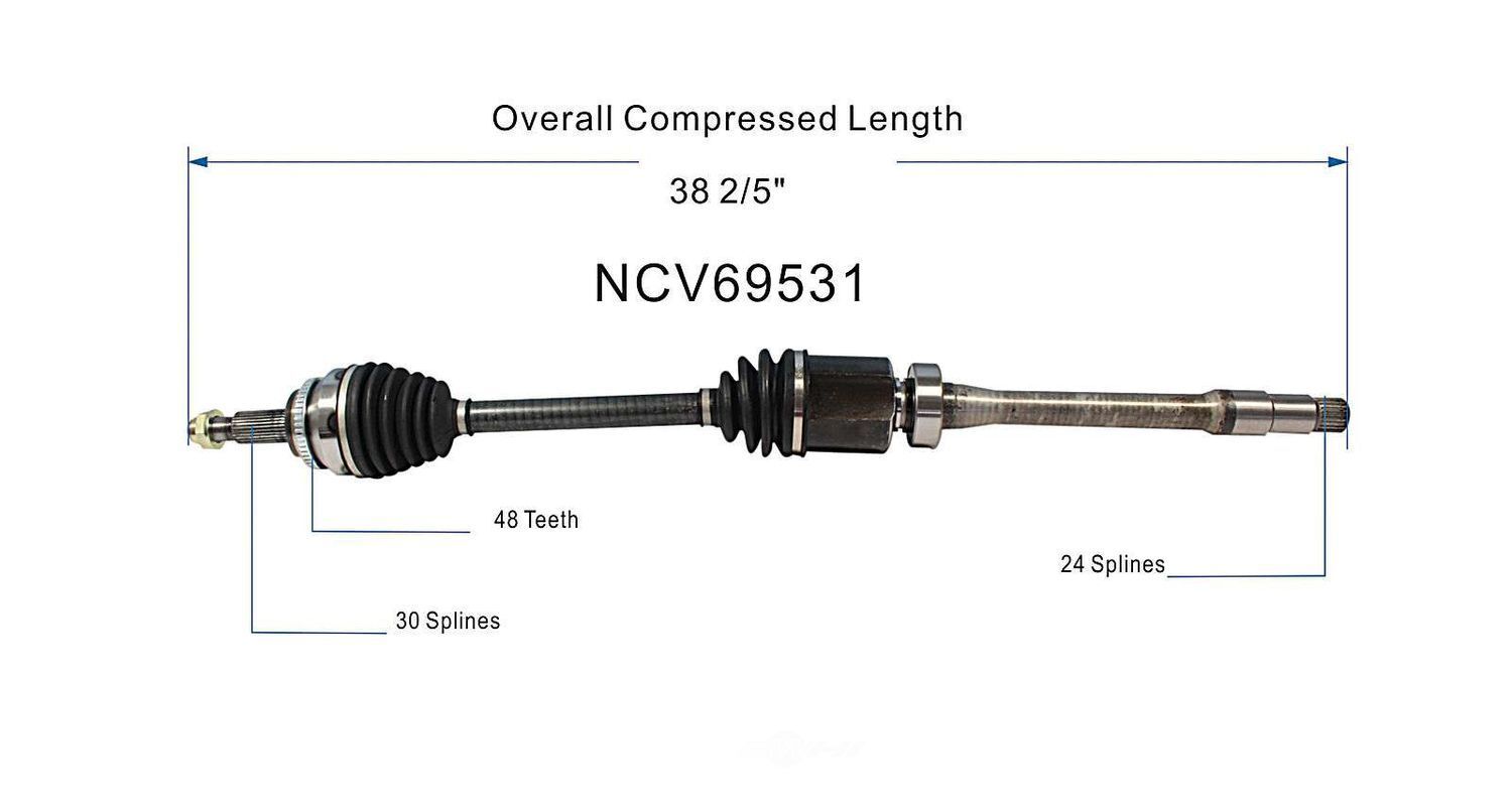 Right New CV Complete Assy   GSP North America   NCV69531