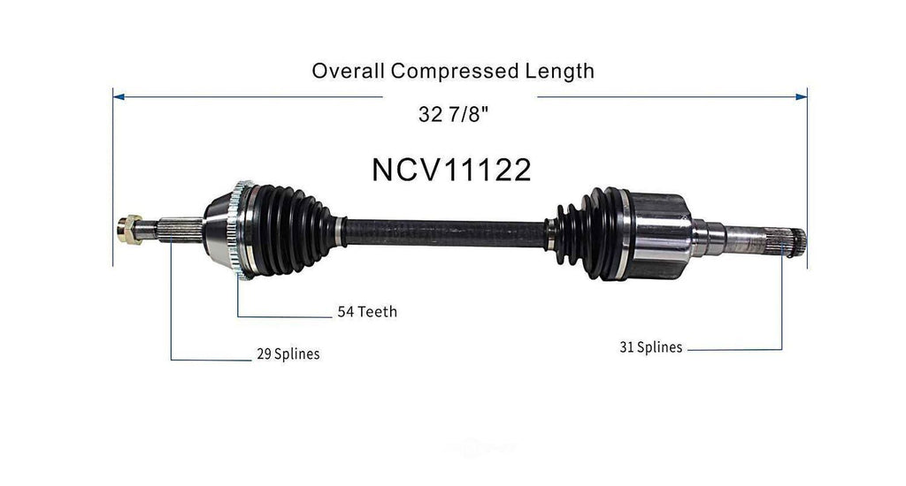 Right New CV Complete Assy   GSP North America   NCV11122