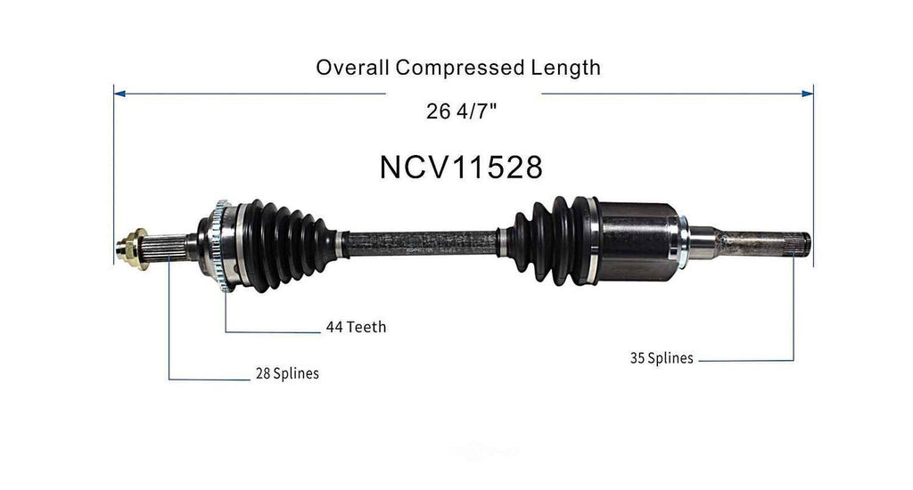 Left New CV Complete Assy   GSP North America   NCV11528