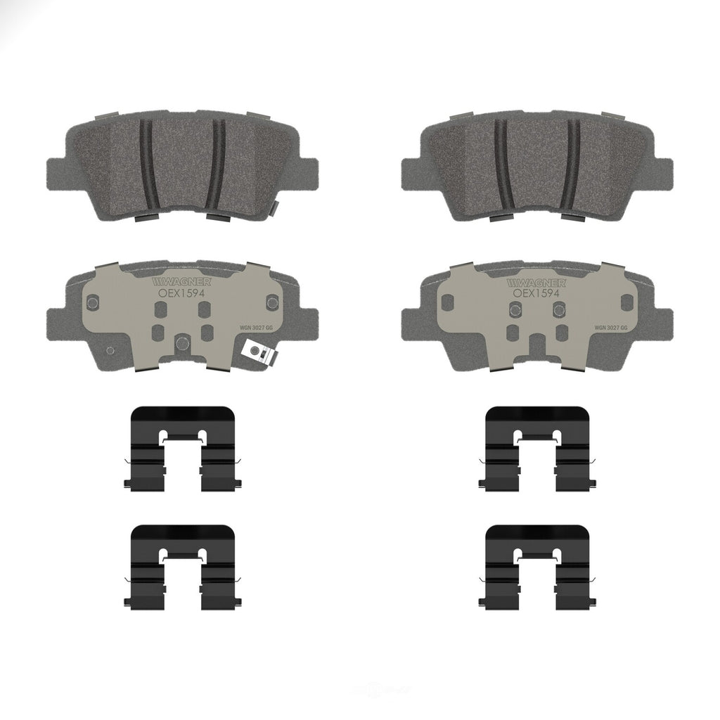 Rr Premium Ceramic Brake Pads  Wagner  OEX1594
