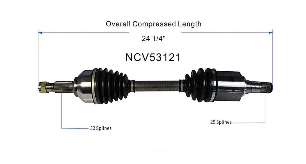 Left New CV Complete Assy   GSP North America   NCV53121