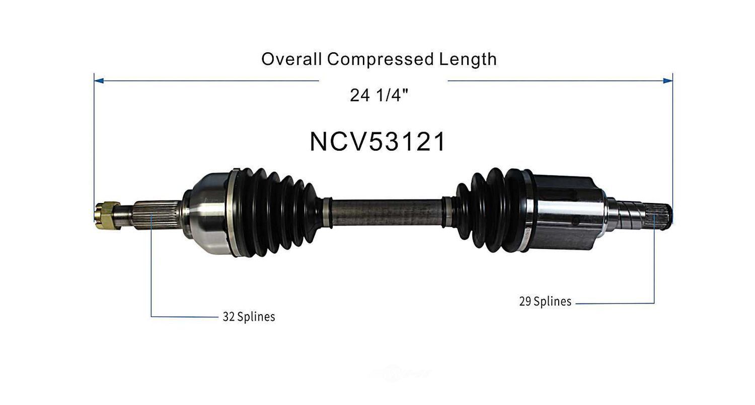 Left New CV Complete Assy   GSP North America   NCV53121