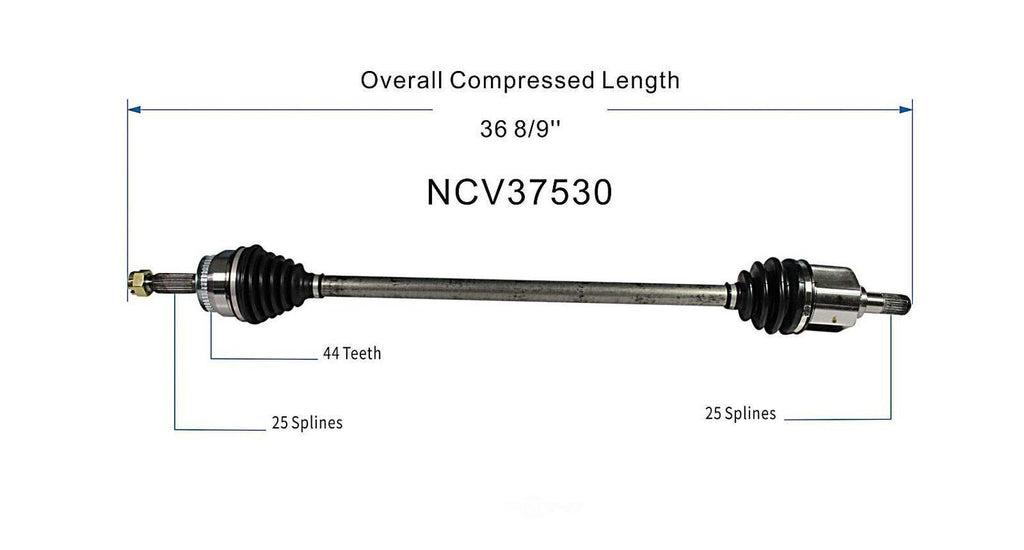 Right New CV Complete Assy   GSP North America   NCV37530