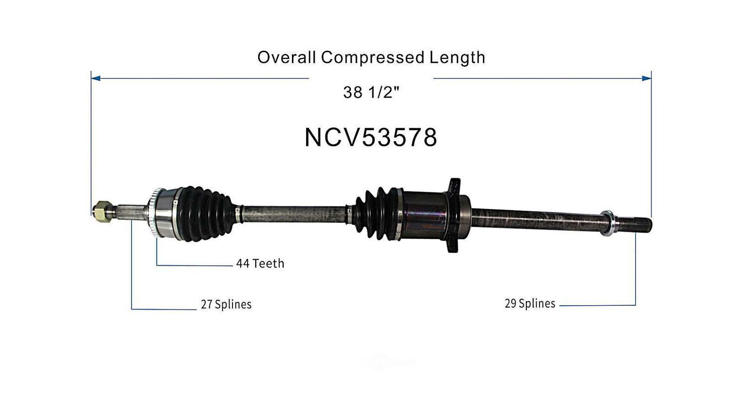 Right New CV Complete Assy   GSP North America   NCV53578