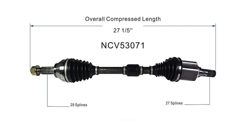 Left New CV Complete Assy   GSP North America   NCV53071