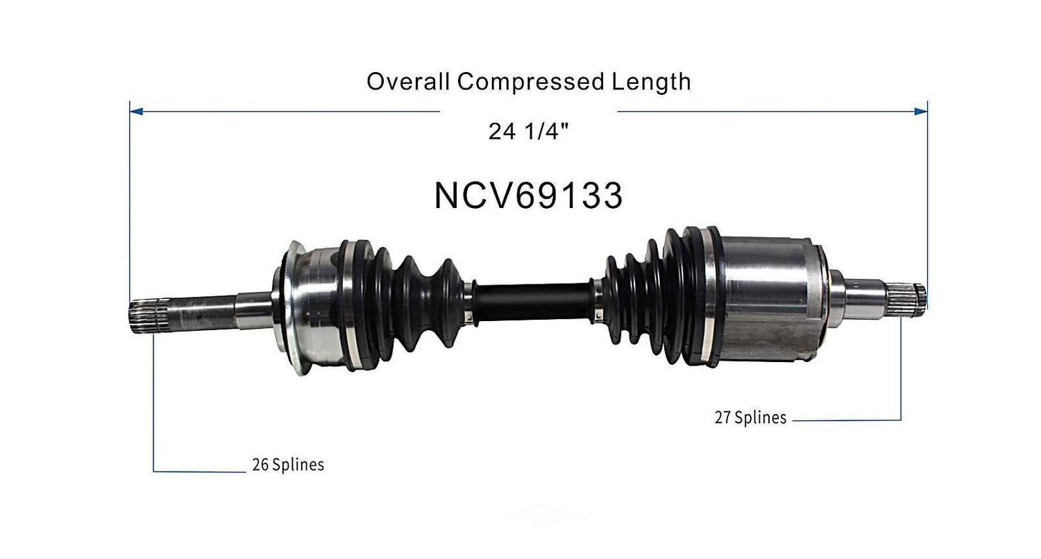 Axle Shaft Assy- CV Shaft   GSP North America   NCV69133