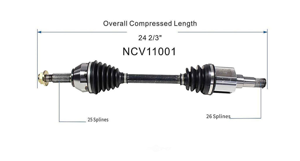 Left New CV Complete Assy   GSP North America   NCV11001
