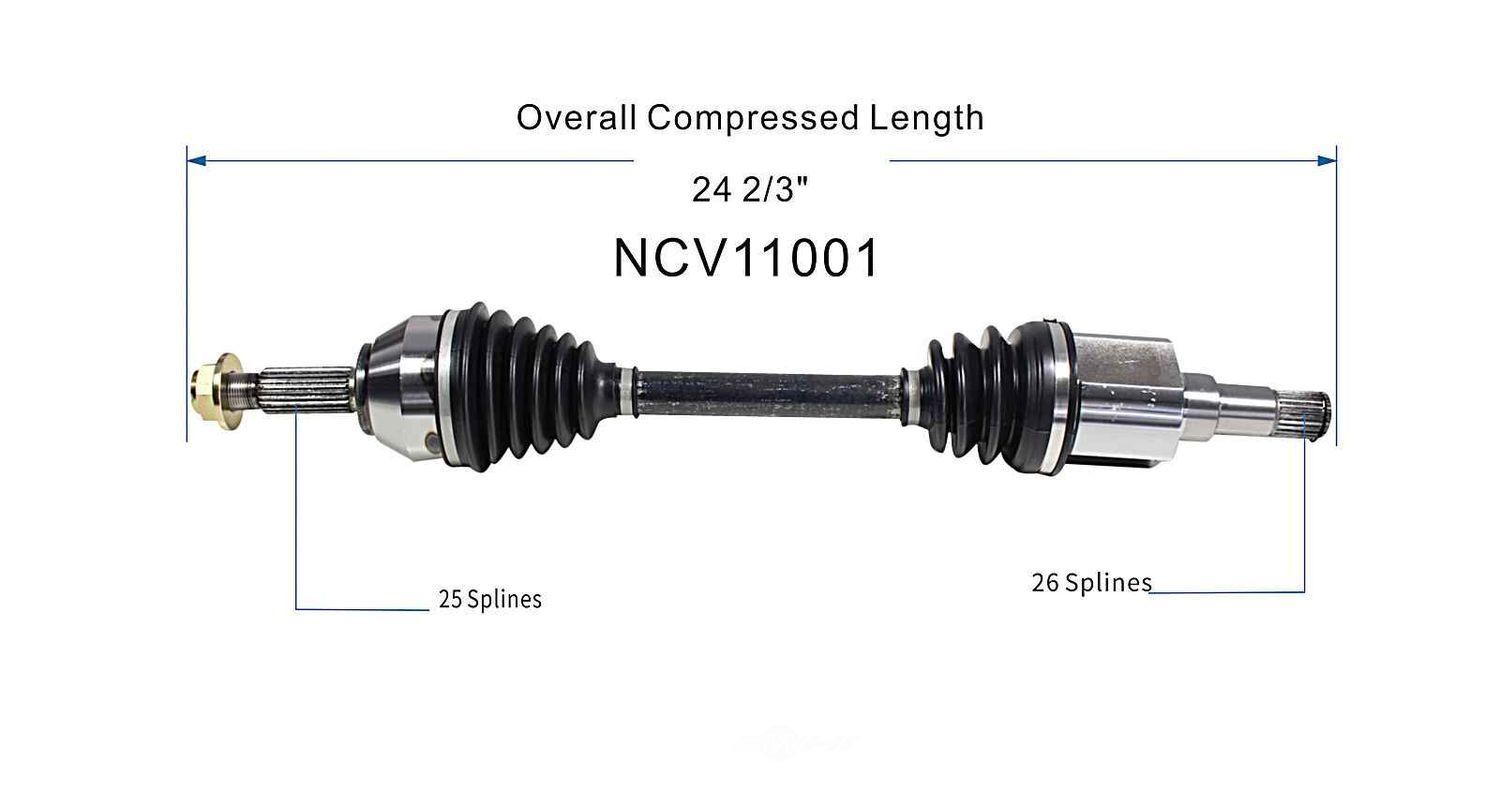 Left New CV Complete Assy   GSP North America   NCV11001