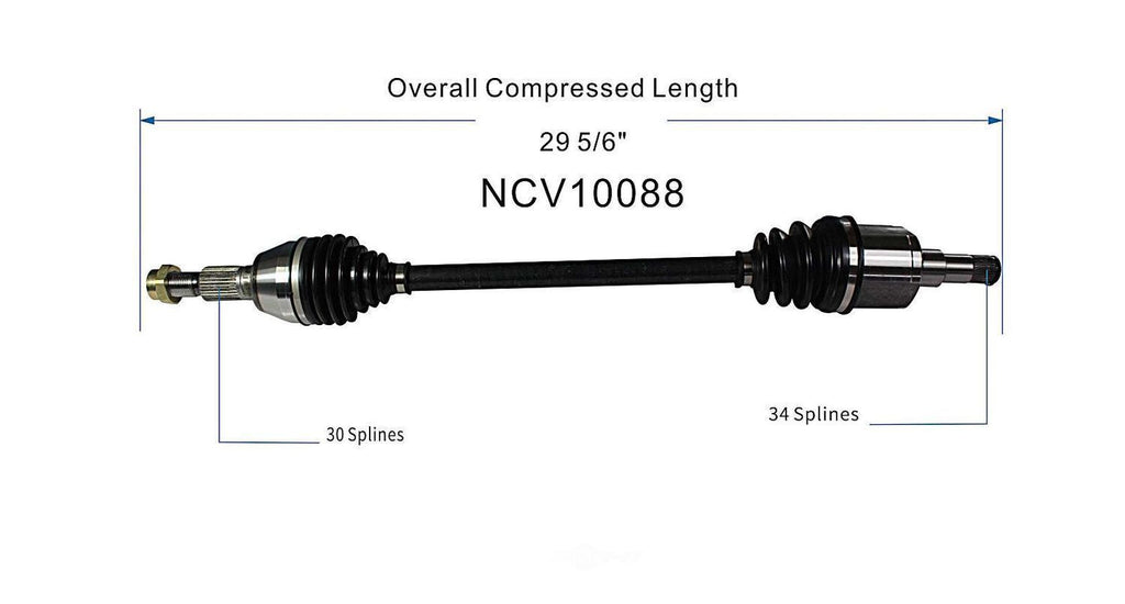 Left New CV Complete Assy   GSP North America   NCV10088