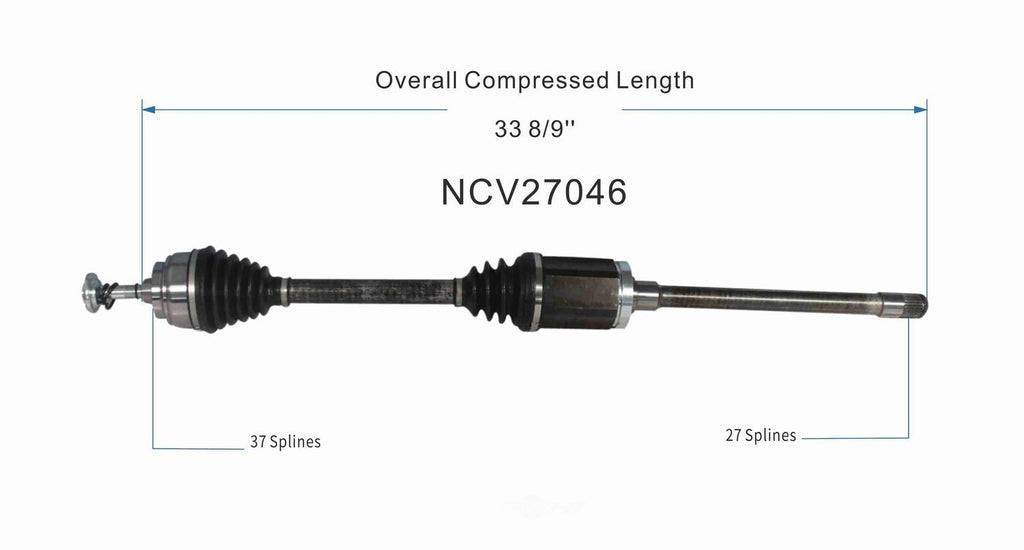 Right New CV Complete Assy   GSP North America   NCV27046
