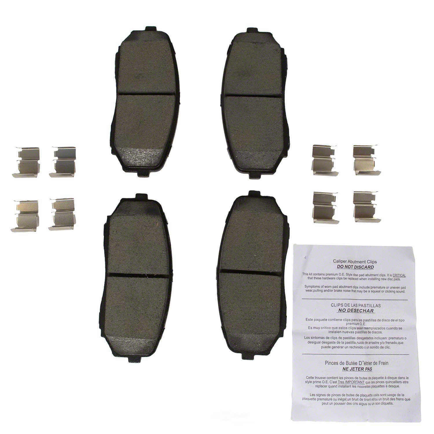 Frt Organic Brake Pads  Motorcraft  BR1258D