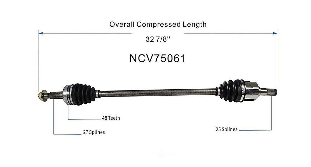 Left New CV Complete Assy   GSP North America   NCV75061