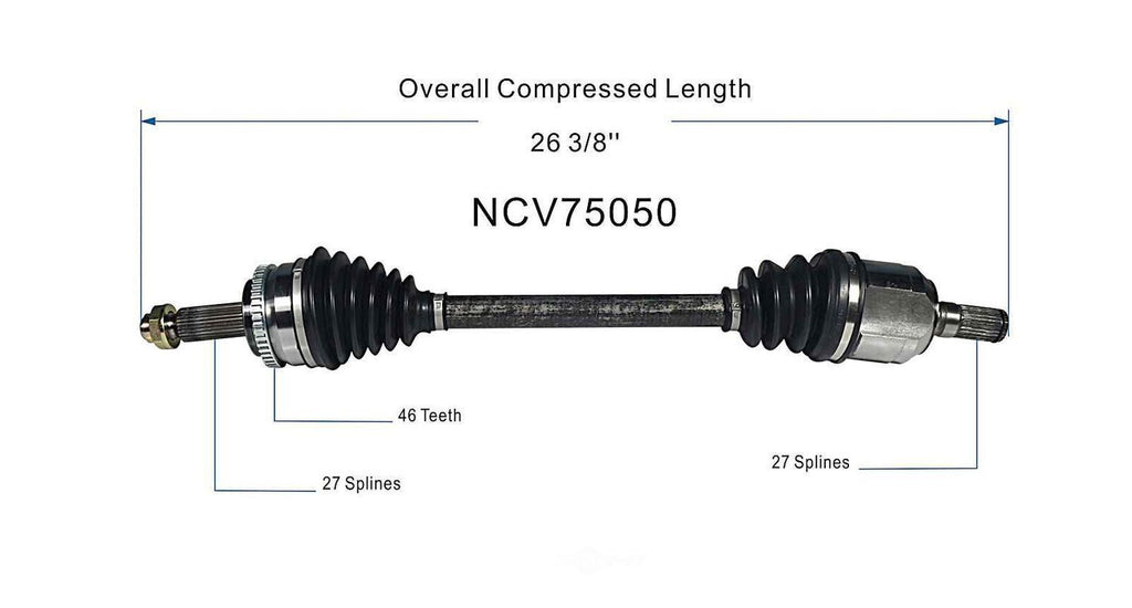 Left New CV Complete Assy   GSP North America   NCV75050
