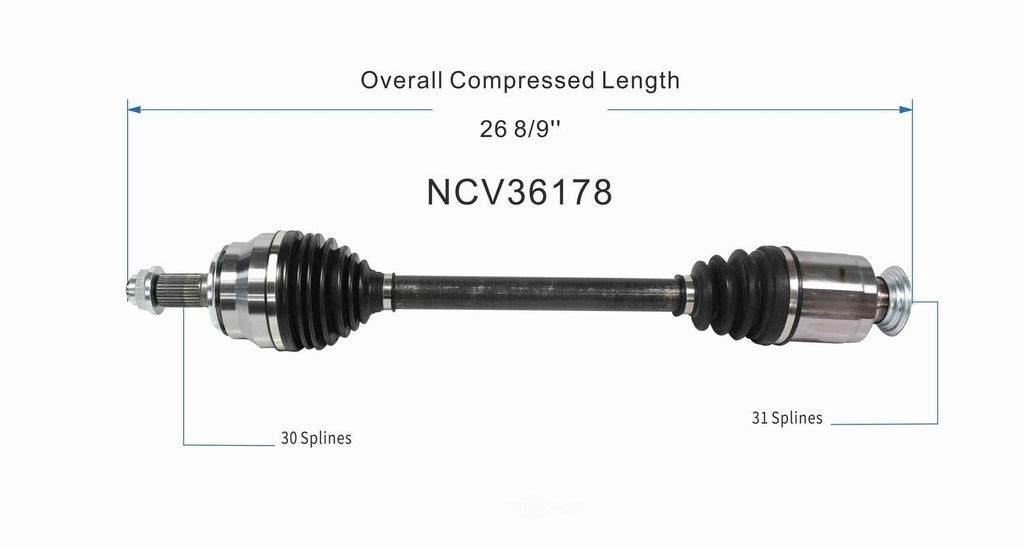 Right New CV Complete Assy   GSP North America   NCV36178