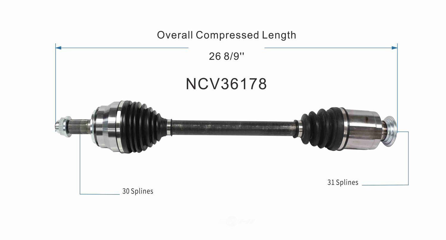Right New CV Complete Assy   GSP North America   NCV36178