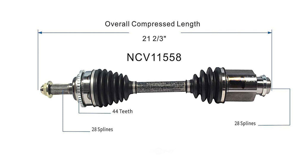 Right New CV Complete Assy   GSP North America   NCV11558