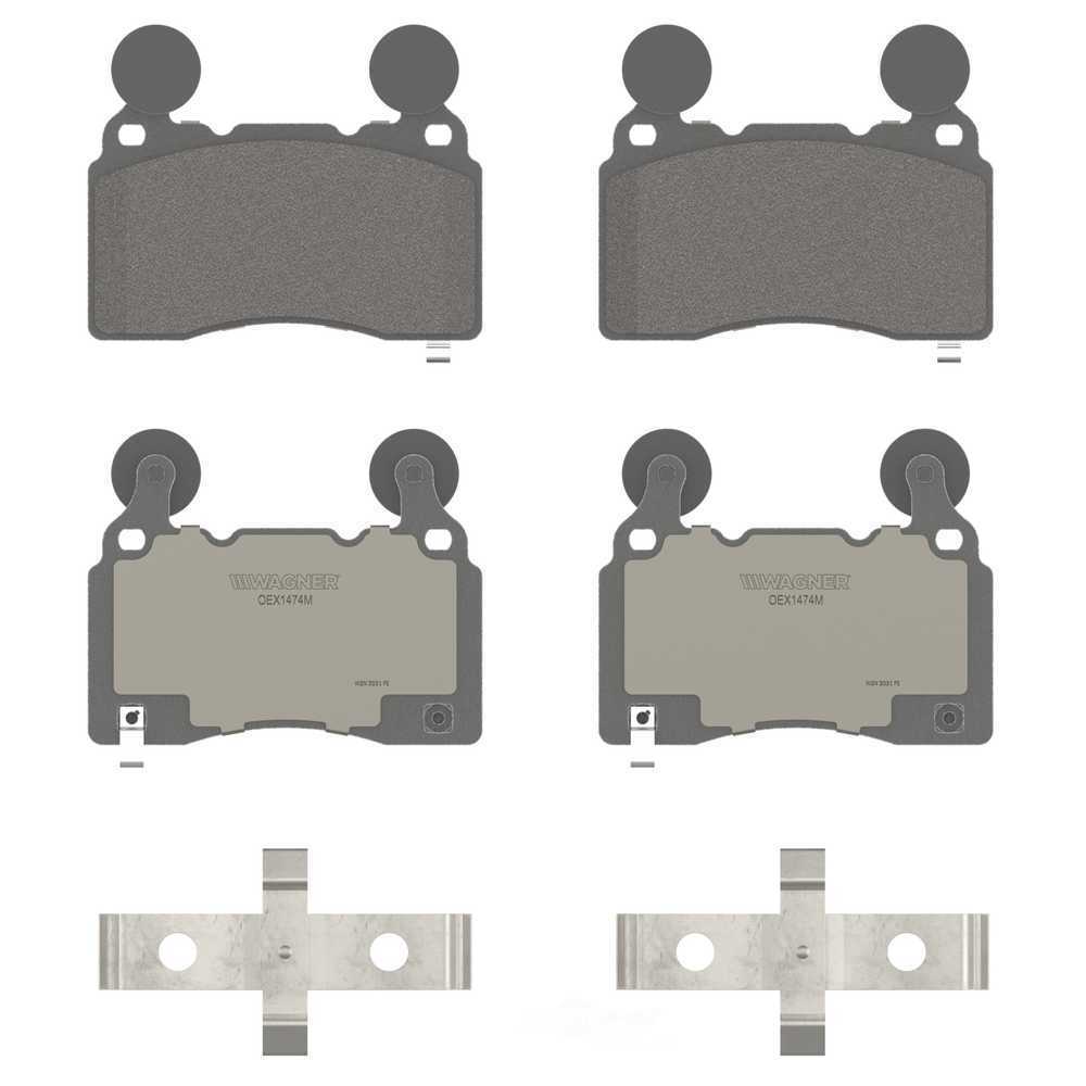 Frt Premium Ceramic Brake Pads  Wagner  OEX1474M