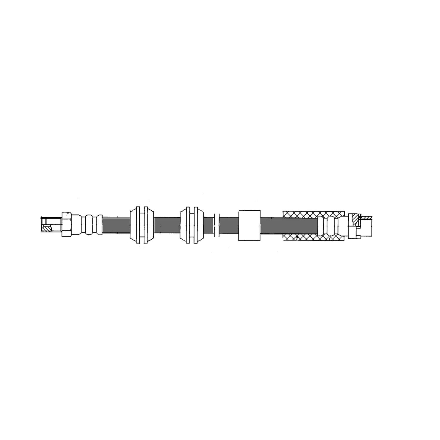 Frt Brake Hose  Centric Parts  150.34021