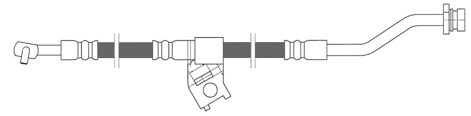 Frt Brake Hose  Centric Parts  150.51097