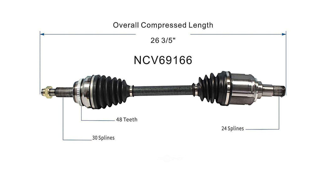Left New CV Complete Assy   GSP North America   NCV69166
