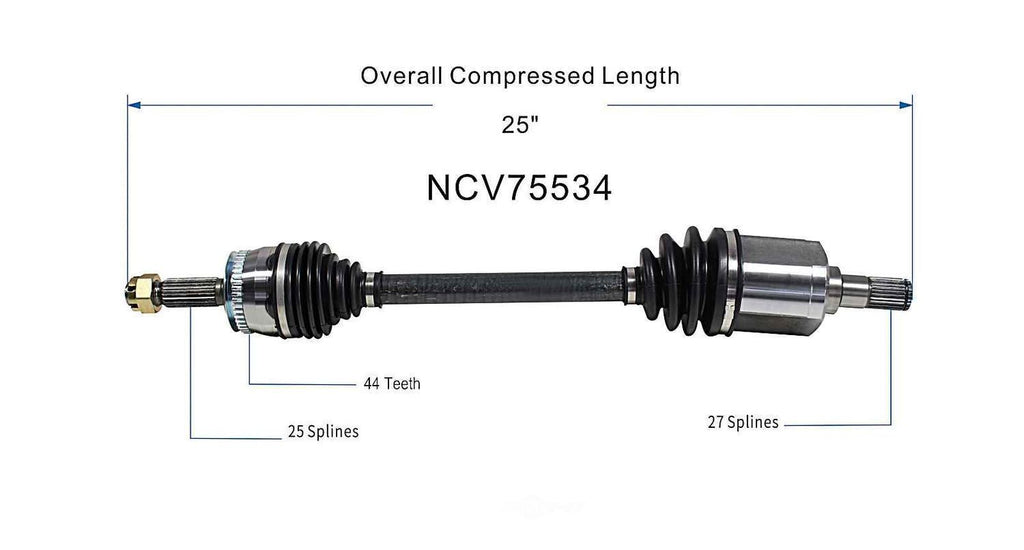 Left New CV Complete Assy   GSP North America   NCV75534
