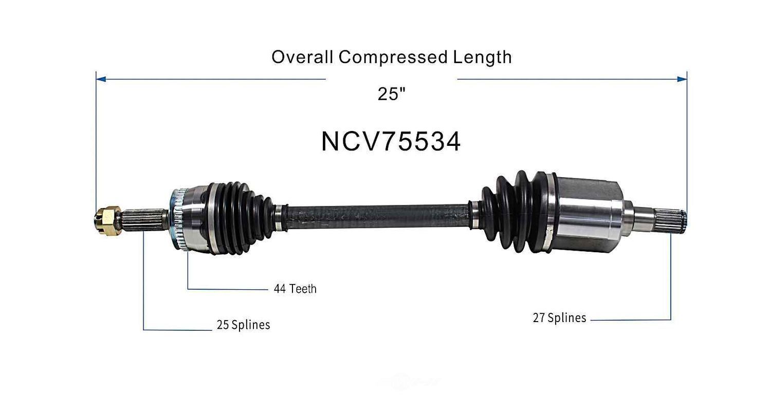 Left New CV Complete Assy   GSP North America   NCV75534