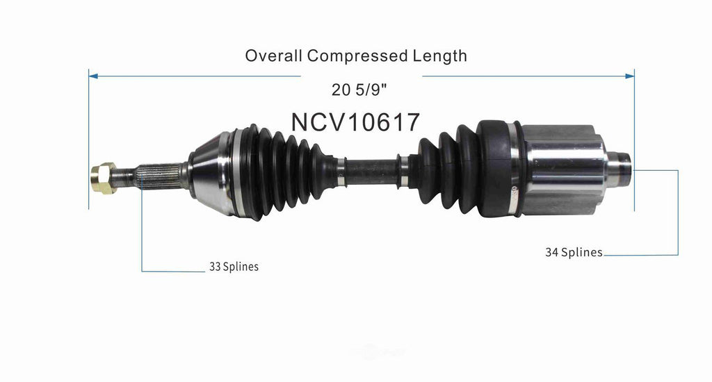 Right New CV Complete Assy   GSP North America   NCV10617