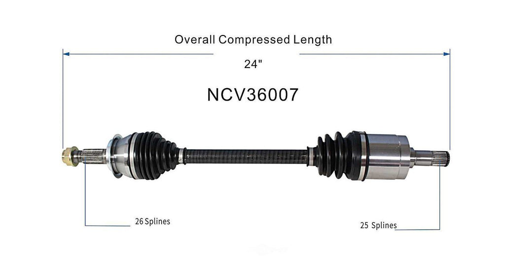 Left New CV Complete Assy   GSP North America   NCV36007