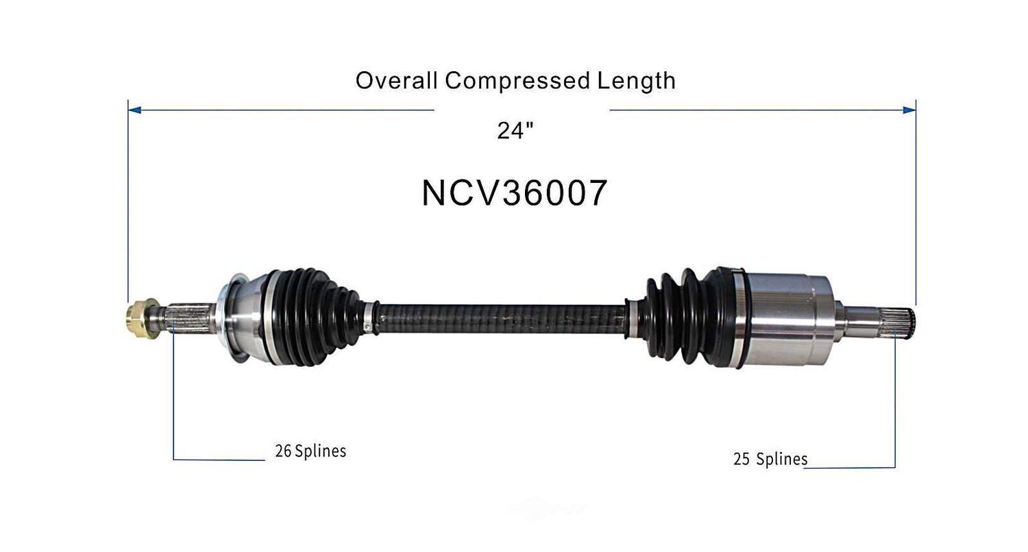 Left New CV Complete Assy   GSP North America   NCV36007