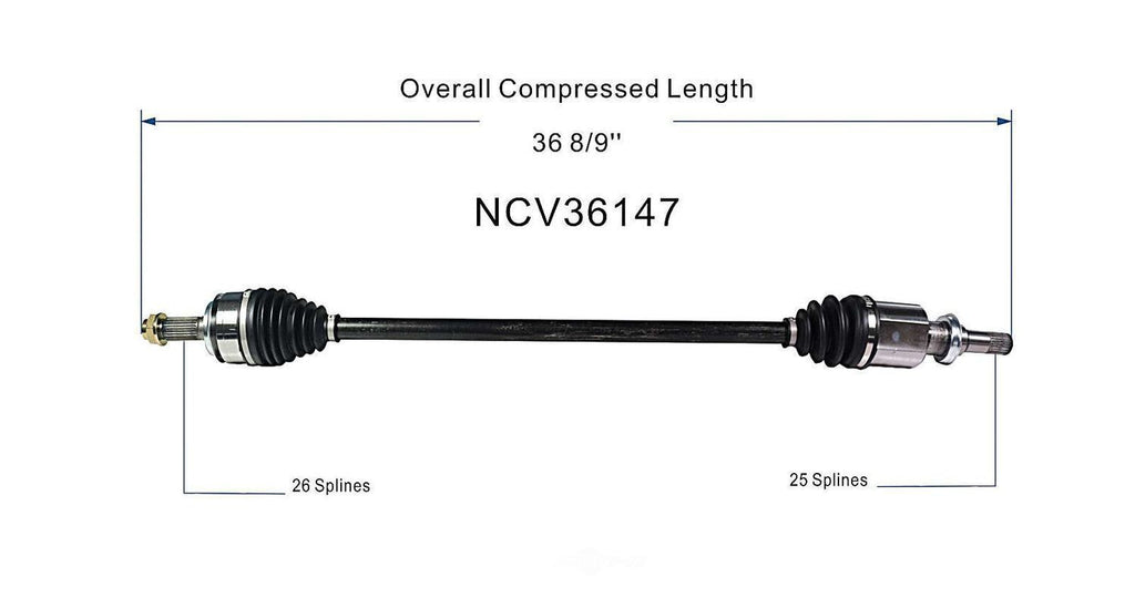 Right New CV Complete Assy   GSP North America   NCV36147