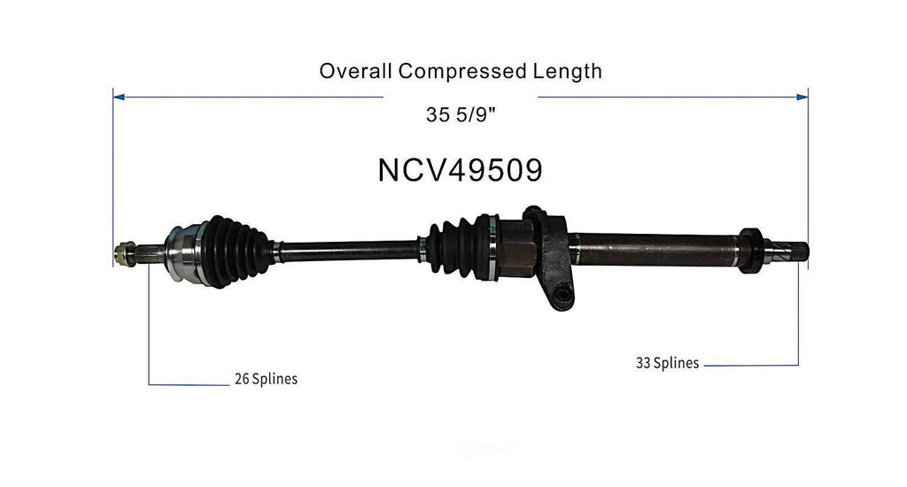 Right New CV Complete Assy   GSP North America   NCV49509