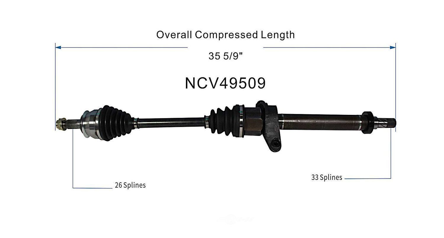 Right New CV Complete Assy   GSP North America   NCV49509