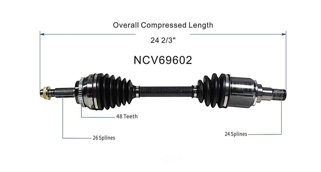 Left New CV Complete Assy   GSP North America   NCV69602
