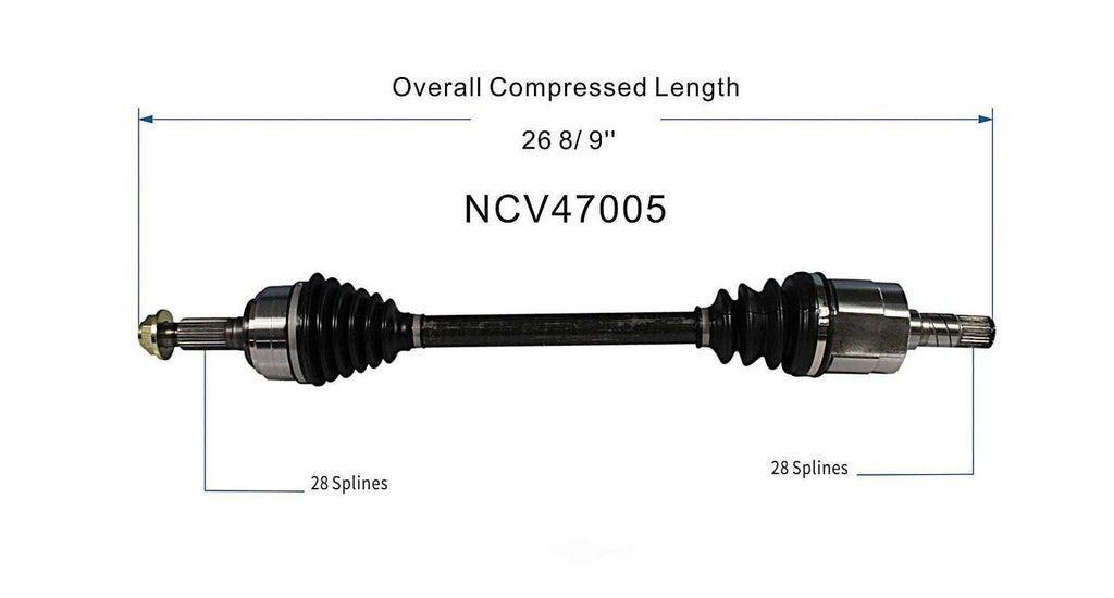 Left New CV Complete Assy   GSP North America   NCV47005