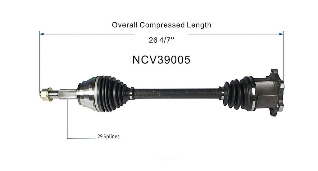 Left New CV Complete Assy   GSP North America   NCV39005
