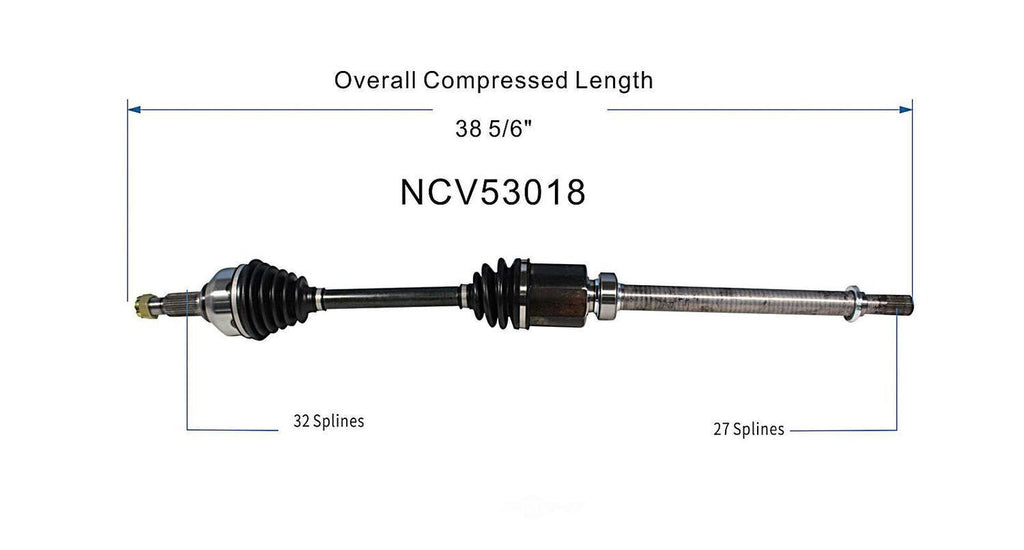 Right New CV Complete Assy   GSP North America   NCV53018