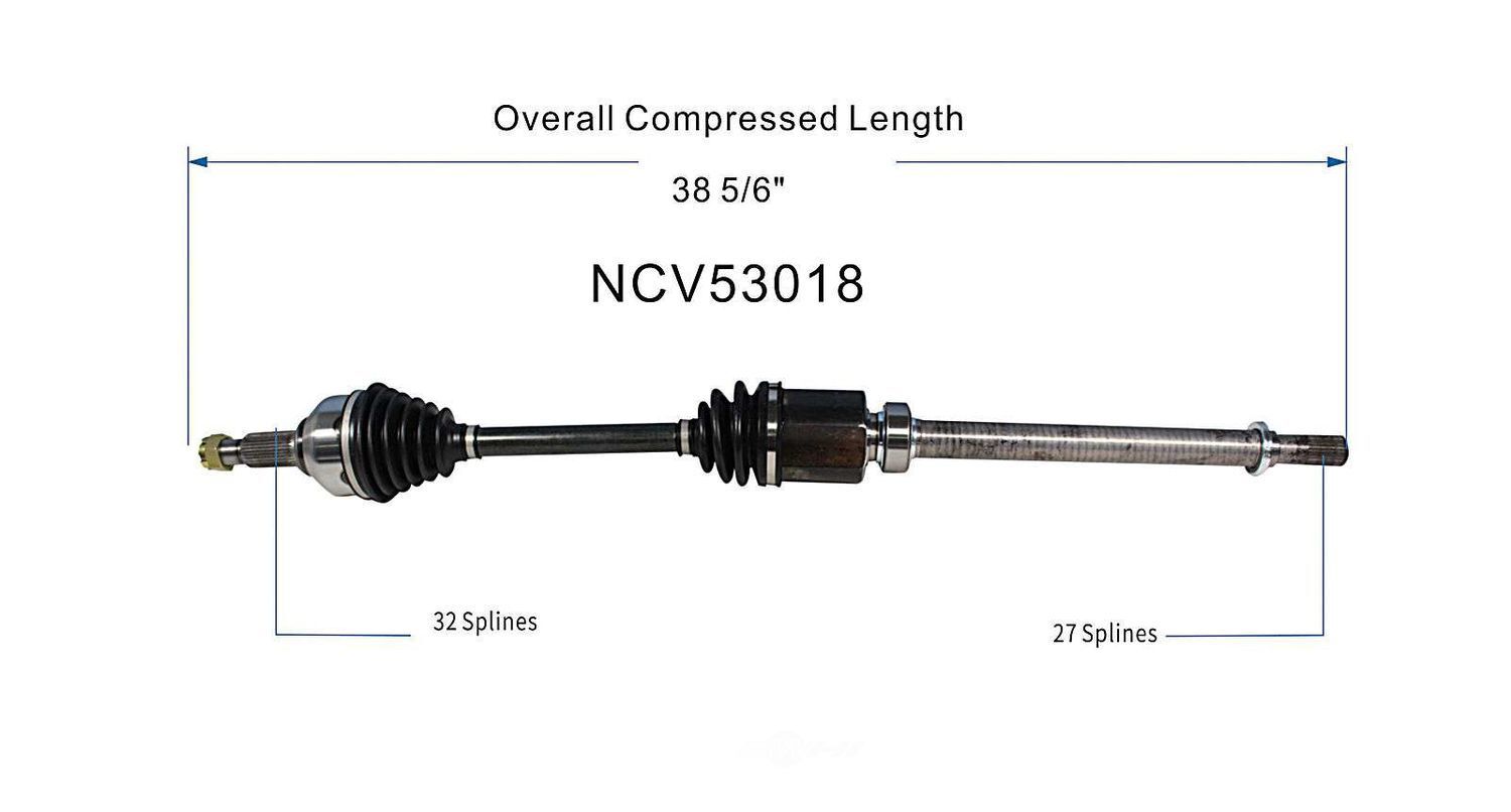 Right New CV Complete Assy   GSP North America   NCV53018
