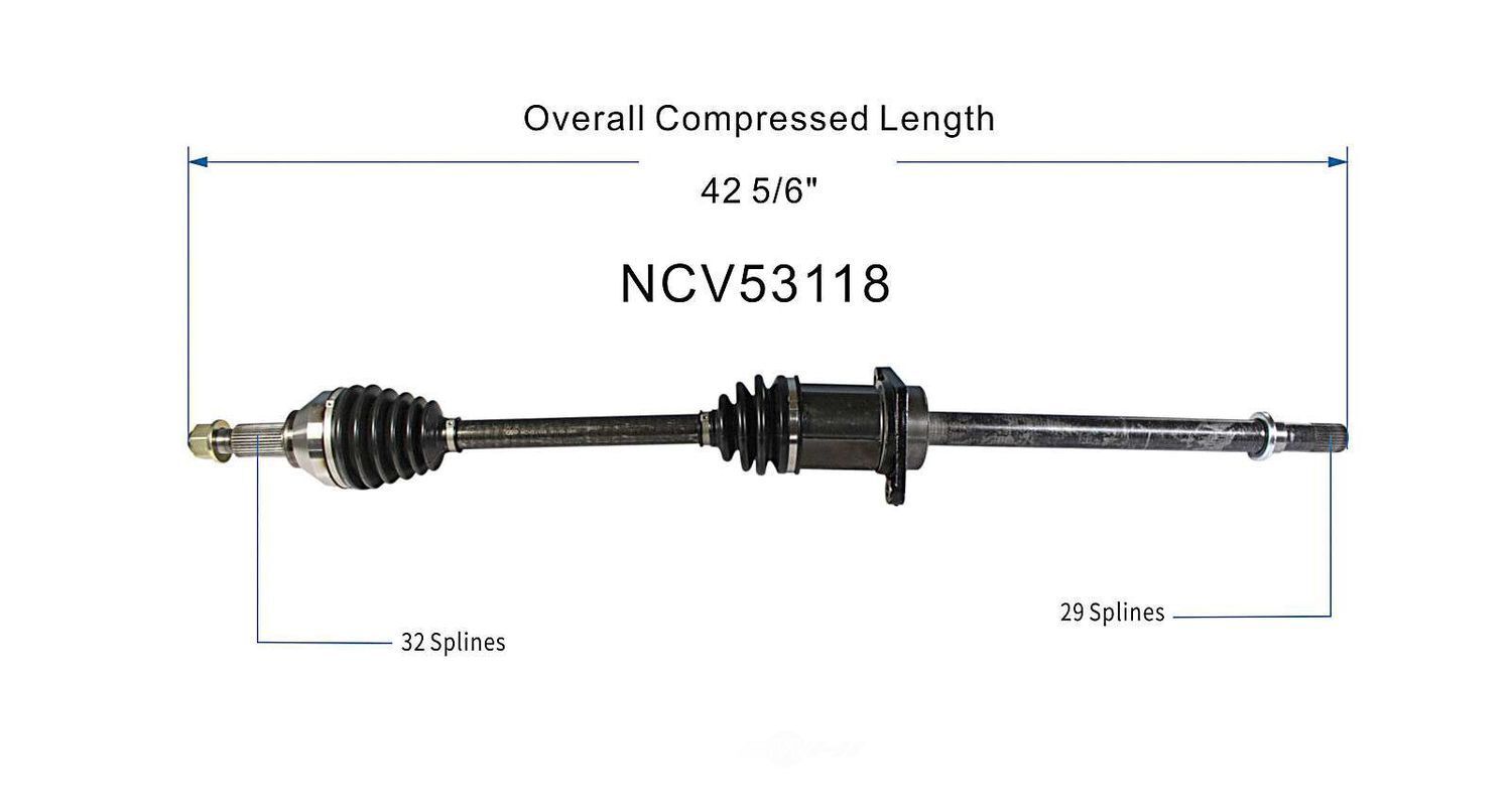Right New CV Complete Assy   GSP North America   NCV53118