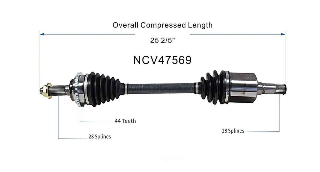 Left New CV Complete Assy   GSP North America   NCV47569