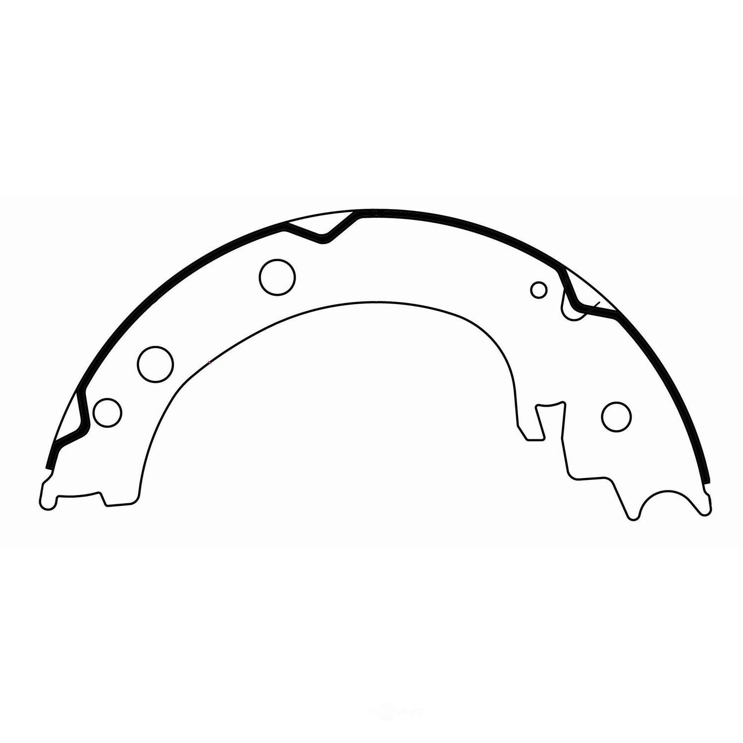 Rr Parking Brake Shoes  Centric Parts  111.09710