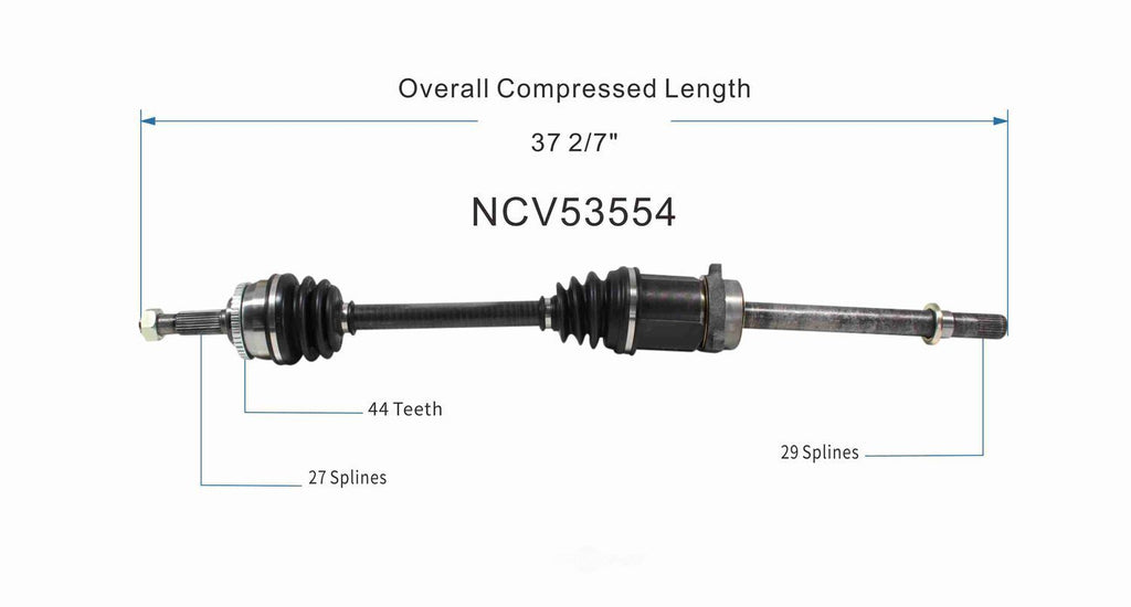 Right New CV Complete Assy   GSP North America   NCV53554