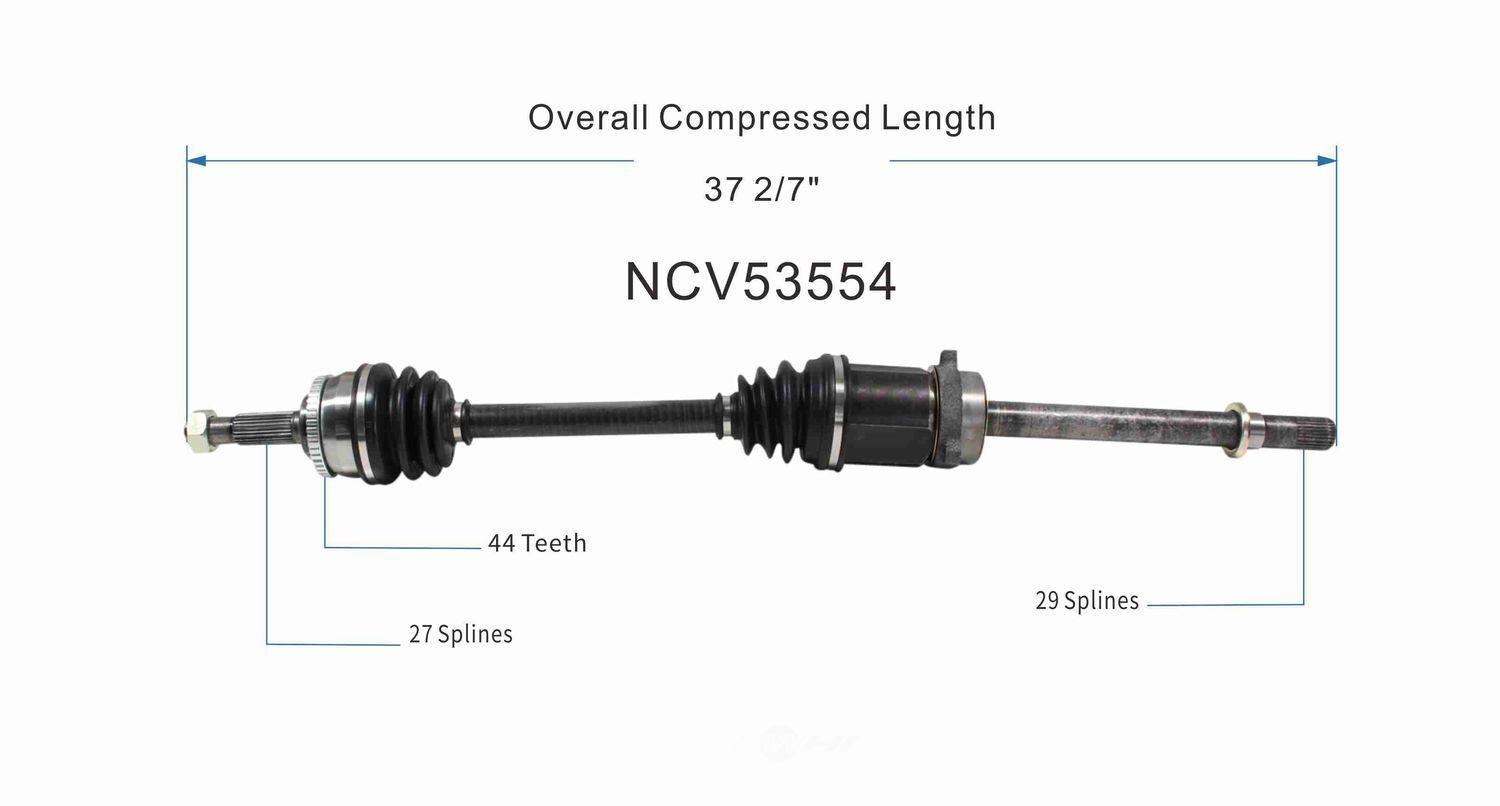 Right New CV Complete Assy   GSP North America   NCV53554