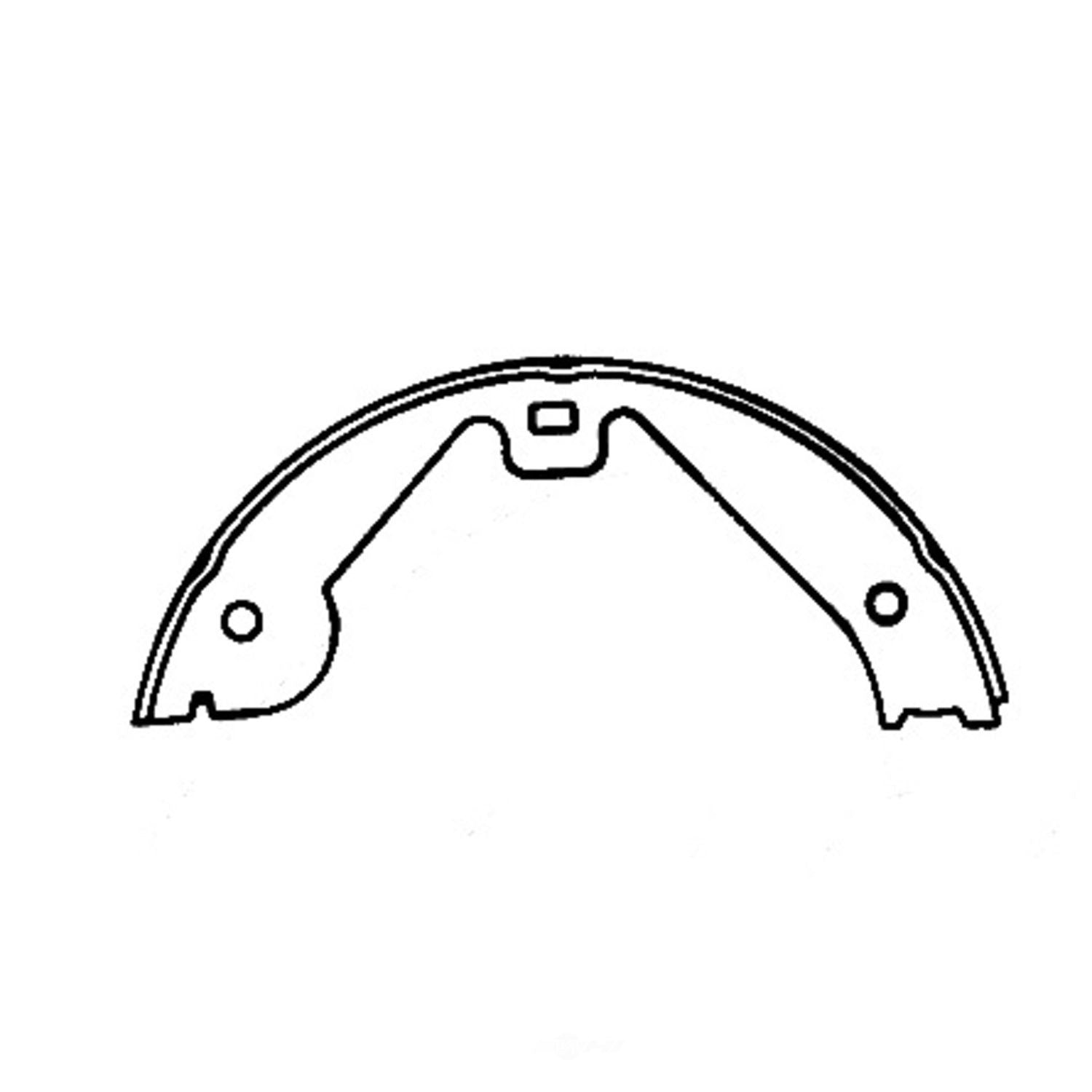 Rr Parking Brake Shoes  Centric Parts  111.08700