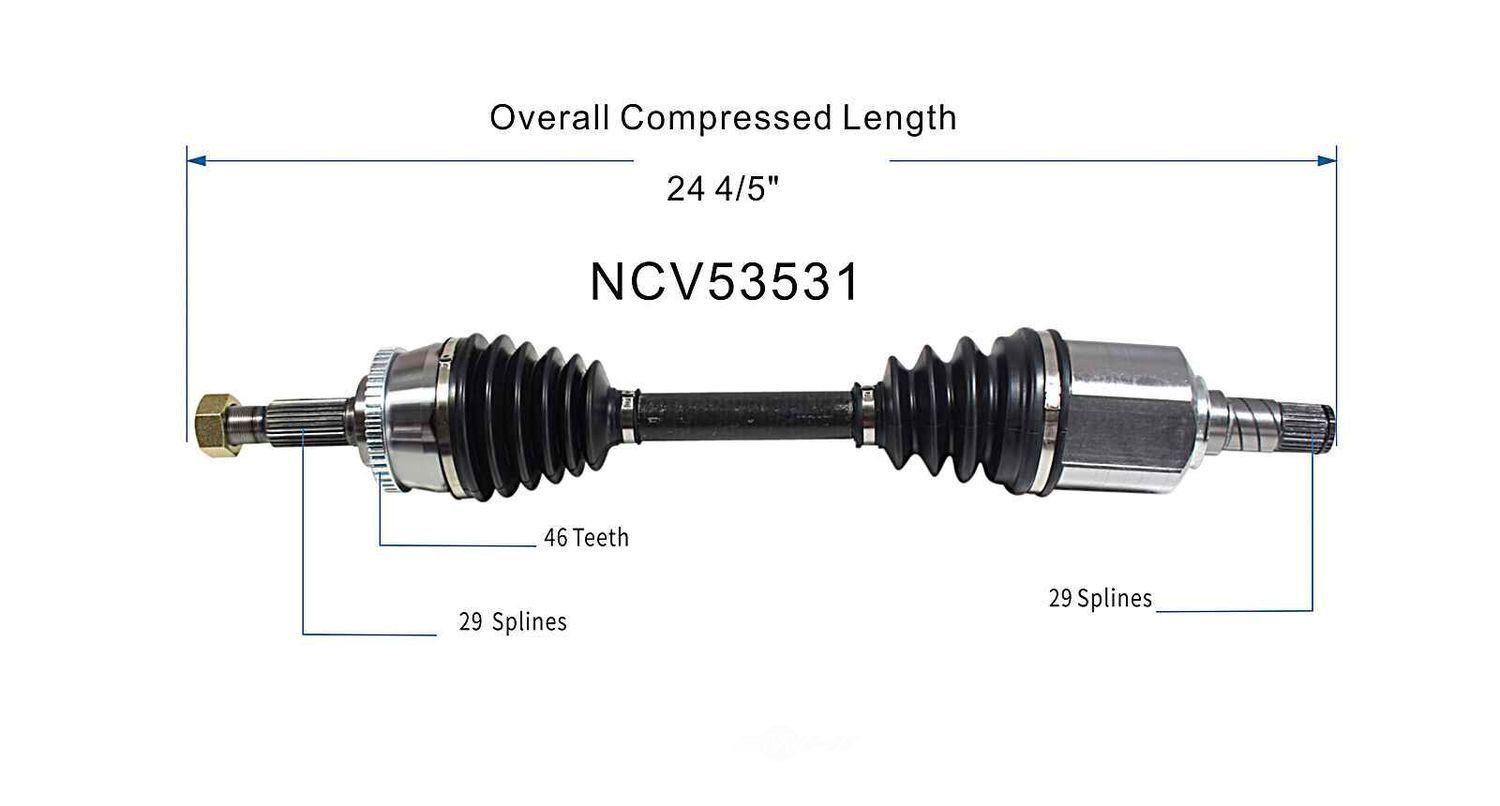 Left New CV Complete Assy   GSP North America   NCV53531